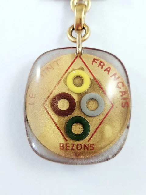 BROCHE PORTE CLÉS PC sticker autocollant jeux olympiques Grenoble 1968