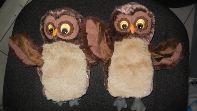 LOT DOUDOU marionnette hibou chouette marron IKEA EUR 34,00