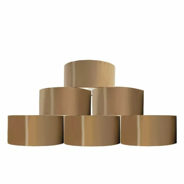 Strong Brown / Fragile Parcel Packing Packaging Tape Sellotape Carton 48Mm X 66M