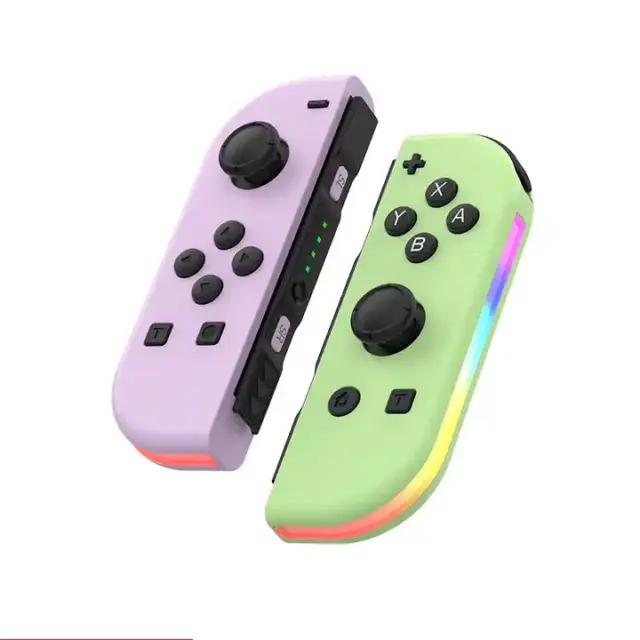 Joy Con Controller mit LED, inkl. Handschlaufen, 2er Set für Nintendo Switch