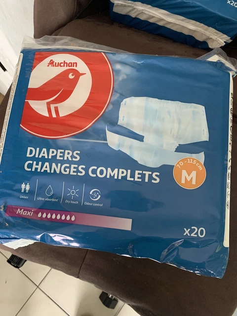 Couche adulte taille M paquet ouvert de 14 couches