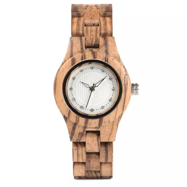 Bobobird Watch Wood wristwatch timepiece ladies brand new Zebrawood Women’s NIB