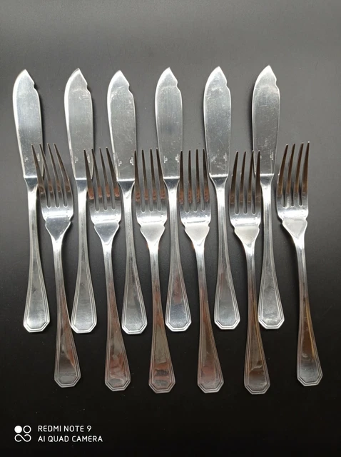 1 couteau à poisson en métal argenté Christofle modèle America L 18 CM