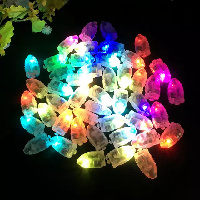 LED Lampen für leuchtende Luftballons Papierlaterne Ballons Licht Deko Party Top