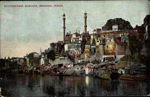 Ak Varanasi Benares Indien, Aurungzebes Moschee - 2862720