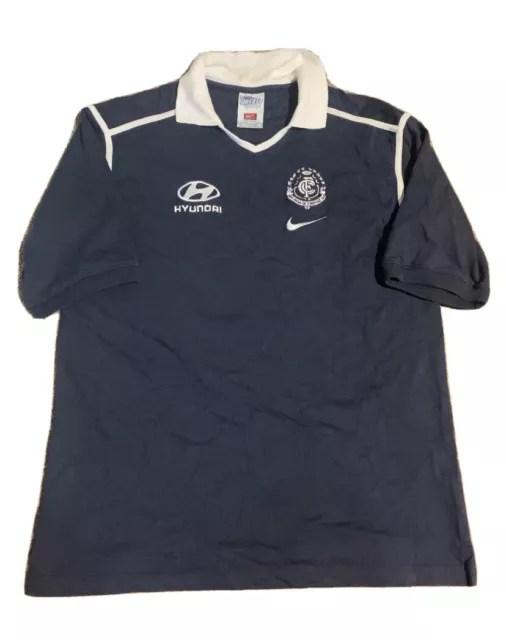 NIKE AFL Onfield Team Gear Size M Men’s Polo Shirt Carlton Dri Fit Year 2000