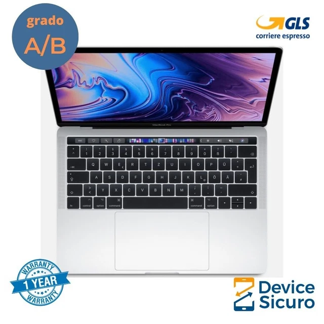 APPLE MACBOOK PRO 13" CORE i5 2018 256GB 8GB RAM RICONDIZIONATO GRADO AB