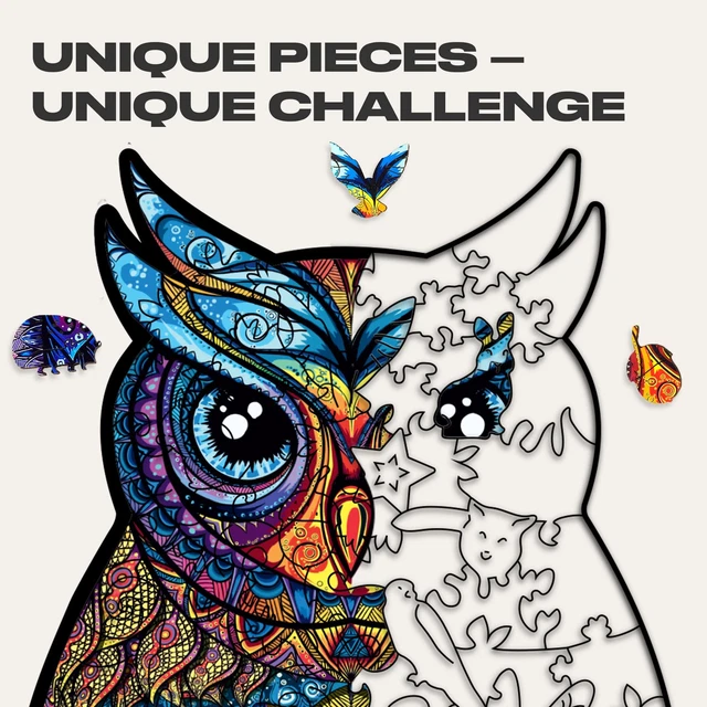UNIDRAGON Wooden Puzzle Jigsaw Best Gift for Adults and Children Unique Sha 142 3