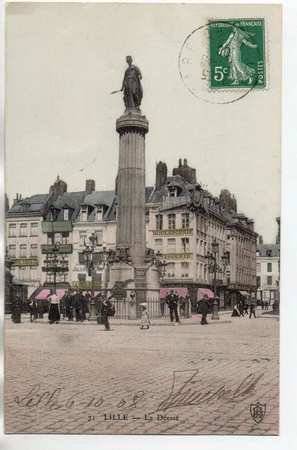 LILLE - North - CPA 59 - La Colonne la Goddess - Monument du Siege de 1792 - view 1