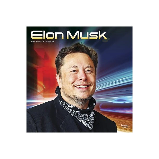 BROWNTROUT ELON MUSK 2023 12" x 12" Wall Calendar w 15.99 PicClick