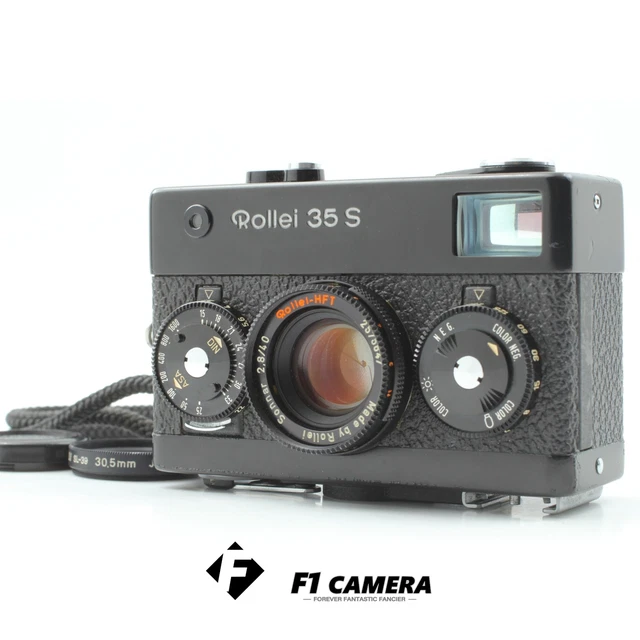 ALL Works [Near MINT- w/strap] Rollei 35S 35mm Film Camera Black 40mm F2.8 JAPAN
