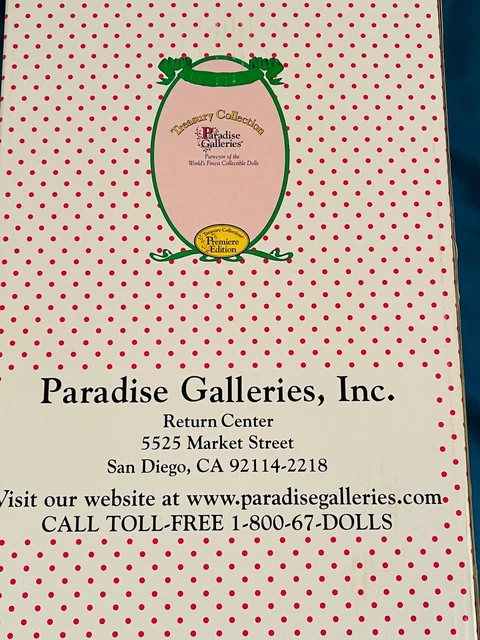Treasury Collection Paradise Galleries Doll in Box Michelle with Baby Lamb 5
