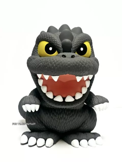 Godzilla Figural Bank PVC  Figure Bust Coin Bank Christmas Gift Monogram 9" New