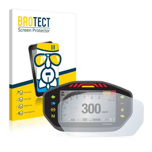 Pellicola Protettiva Vetro per Ducati Monster 1200 Colour-TFT-Display Protezione