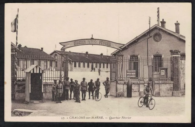 Cpa Guerre Chalons sur Marne - February District Chicory Pub of Bayon
