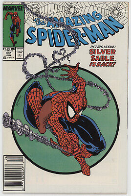 Amazing Spider-Man 301 Marvel 1988 VF NM Newsstand Todd McFarlane 300 Homage