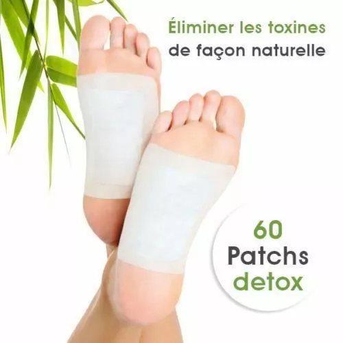 Lot De 60 Patchs Détox Plantaire Eliminer Toxines Pieds Kinoki Body Foot