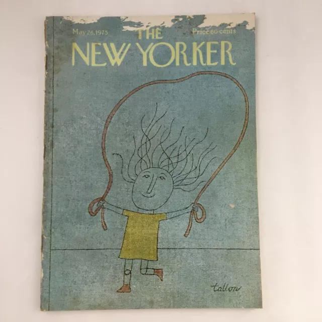 The New Yorker Magazine May 26 1975 Little Girl & Jumping Rope by Robert Tallon