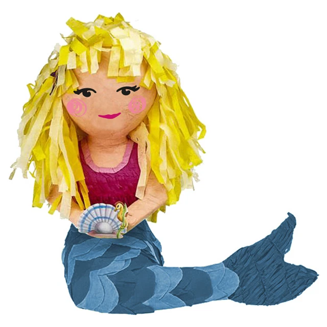 Pequeña sirena piña cumpleaños infantil Be a Mermaid fiesta decoración juego fiesta