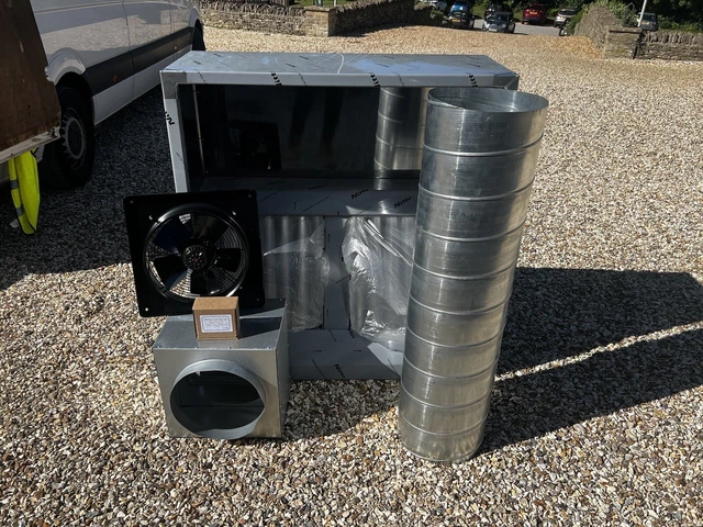 Extraction Kitchen Box COMMERCIAL KITCHEN EXTRACTION Canopy/ hood 5ft+ Extraction kit With Fan ...