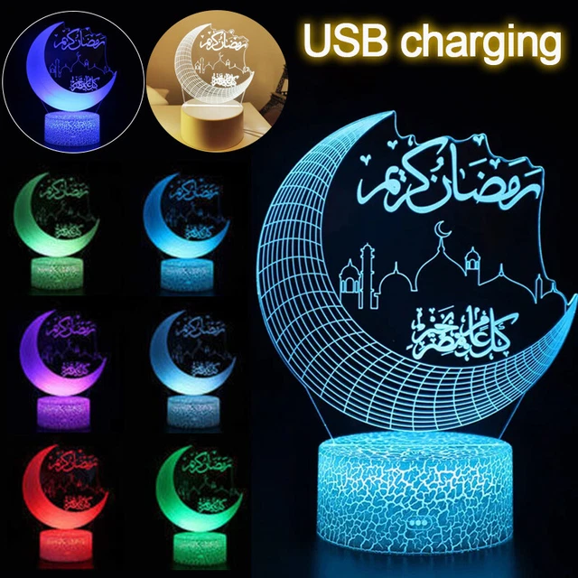 Eid Ramadan Mubarak Decoration Islam Ramadan Light LED