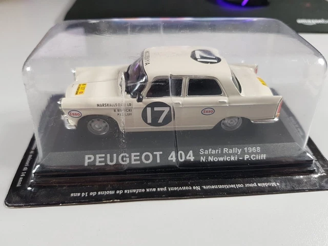 Altaya 1/43 PE6817 - Peugeot 404 Safari Rally 1968 - #17 Nowicki/Cliff