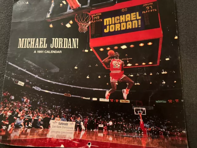 1991 Cleo Michael Jordan Color Calendar Mint Unused L@@K