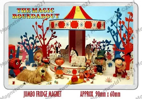 Retro Kids Tv - The Magic Roundabout  New Jumbo Fridge Magnet Or Keyring