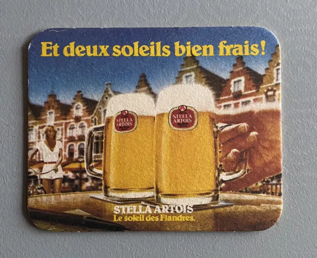 ANCIEN SOUS-BOCK  STELLA ARTOIS coaster beermat bierdeckel