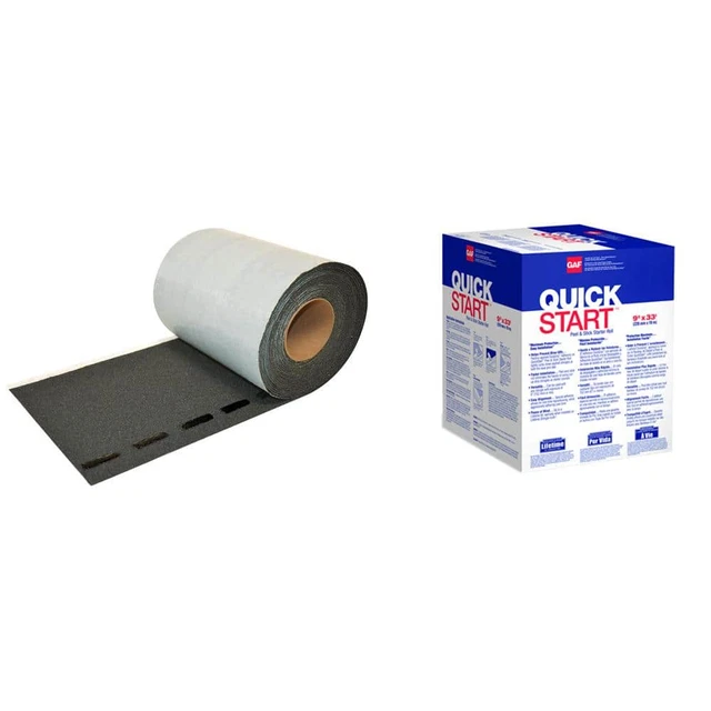 Quickstart 33 Lin. Ft. Peel and Stick Roofing Starter Shingle Roll