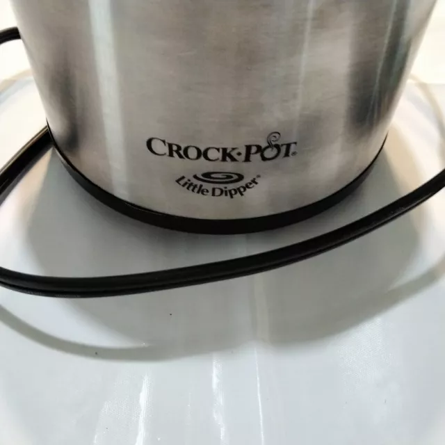 Crock Pot Little Dipper Mini Slow Cooker Stainless 16 oz Dip Pot Model 32041