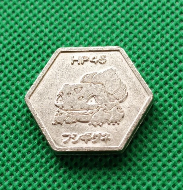 Bulbasaur Coin BULBASAUR POKEMON TOMY Coin Silver Japanese Very Rare Nintendo Japan F ...