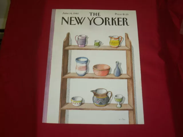 1982 June 14 New Yorker Magazine Front Cover Only - Great Art For Framing