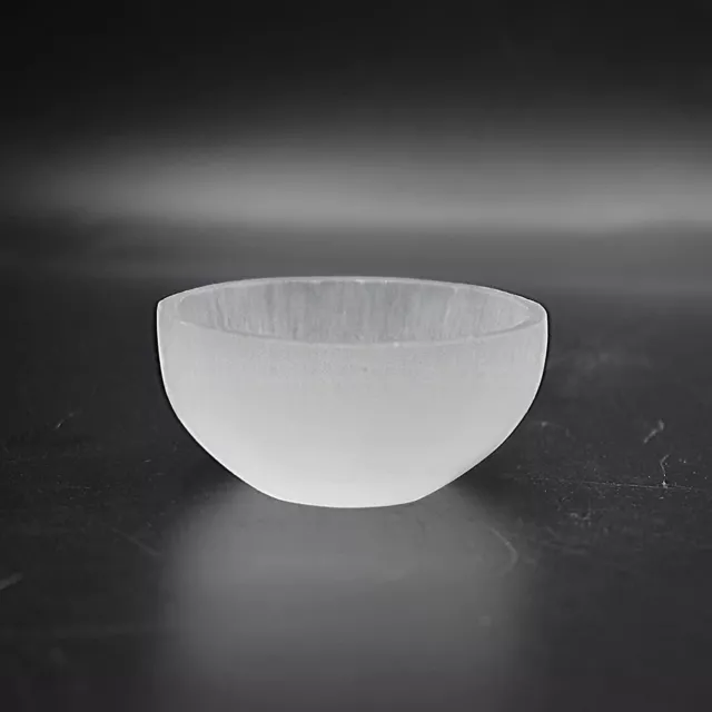 Selenite Crystal 8cm Round Bowl, Selenite Crystal Bowl for Home Decoration