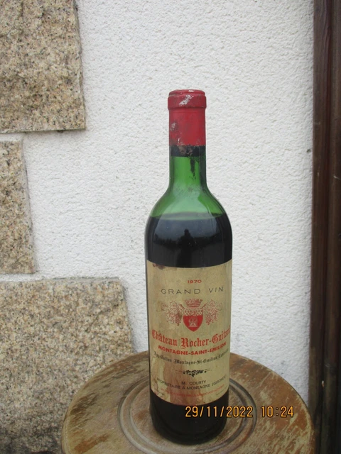      chateau  rocher guitard 1970 grand vin montagne saint emilion