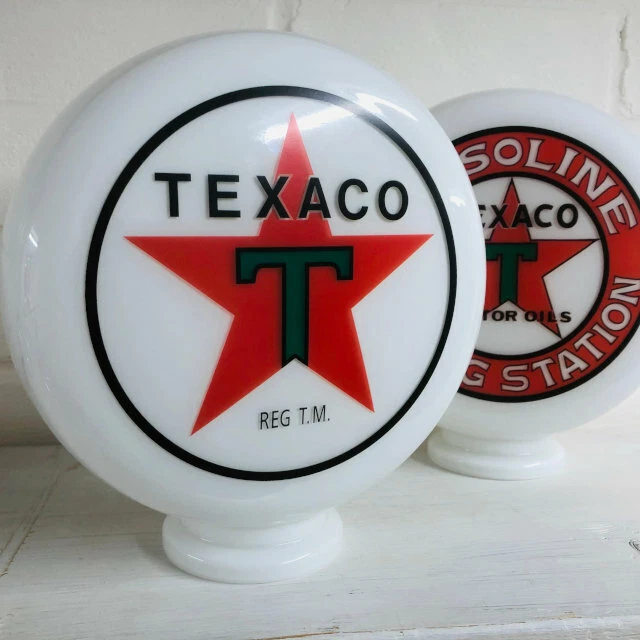Texaco Star Gasoline, Mini Gas Pump Globe, Oil and Petrol Memorabilia