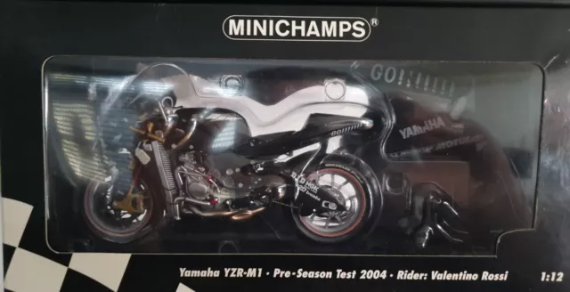 1:12 Minichamps Yamaha YZR-M1 - Valentino Rossi - Pre-Season Test 2004 - Rare