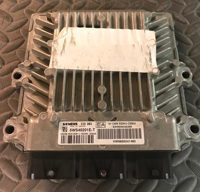Calculateur Moteur Décodé SID 803 PSA - Référence 5WS40167F-T, Occasion Fonctionnel