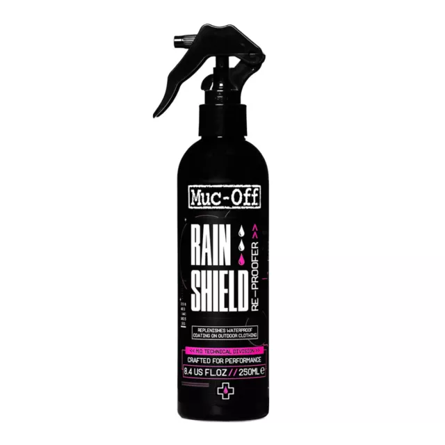 Muc-Off Spray Protettivo Antipioggia Rain Shield Re-Proofer Impermeabilizzante