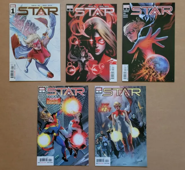 Star 1 2 3 4 5 Complete 2020 Set High-Grade Marvel Lot of 5