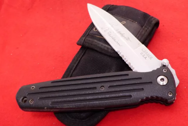 Gerber USA Made 5-5/8" closed Applegate Fairbairn Linerlock Combat Folder Knife