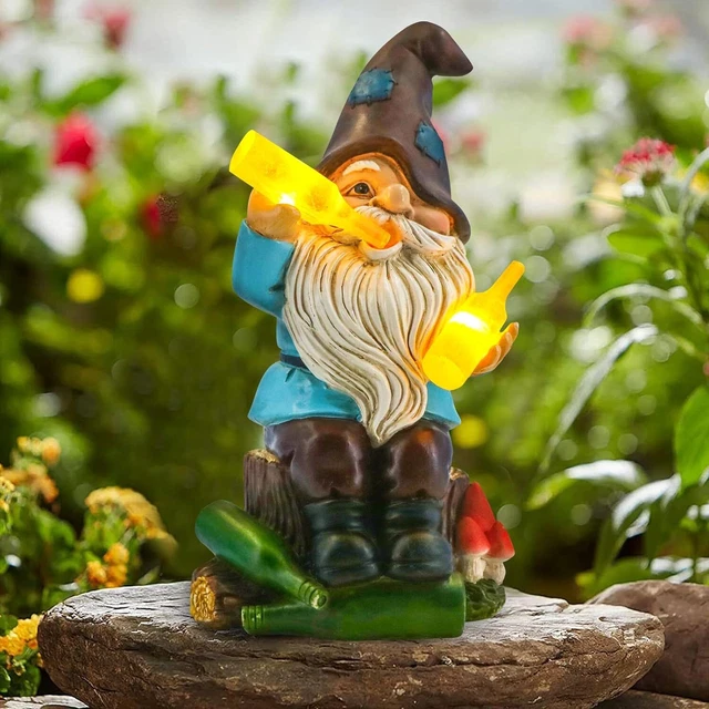 Solar Gnomes Garden Decor Outdoor Statues, Gnomes Gardening Gifts For Women Mom, Gnomes Decorations For Yard With Sunflower Decor Solar Lights For