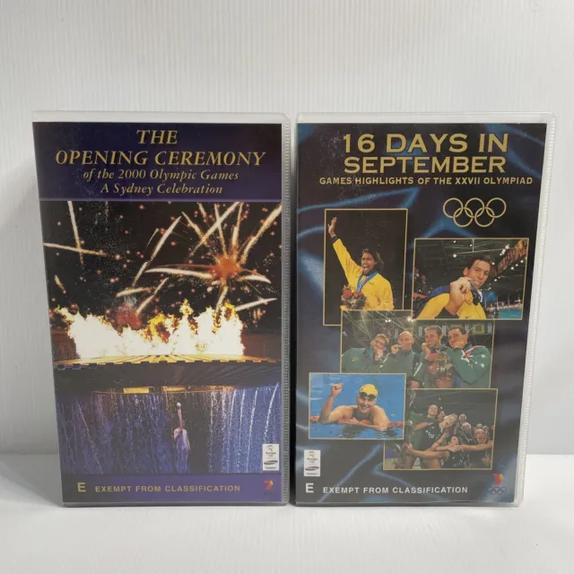 Sydney 2000 Olympics VHS Tapes 16 Days In September Opening Ceremony Brand New