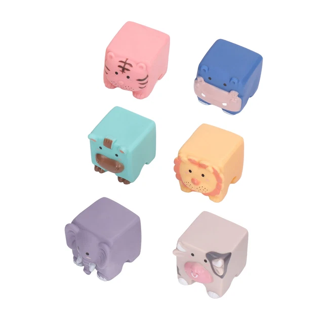 Animal Blocks For Kids 3D Embossed Pattern Soft PVC Building Blocks For Home