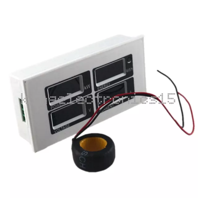 100A AC 80~260V Digital Power Meter Monitor Voltage KWh Watt Voltmeter Ammeter