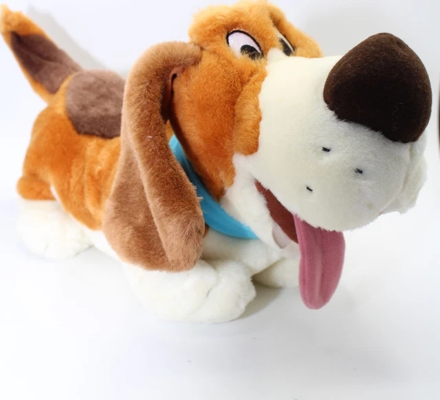 NWT VINTAGE DISNEY The Great Mouse Detective Toby Basset Hound Dog Plush Stuffed 225.16