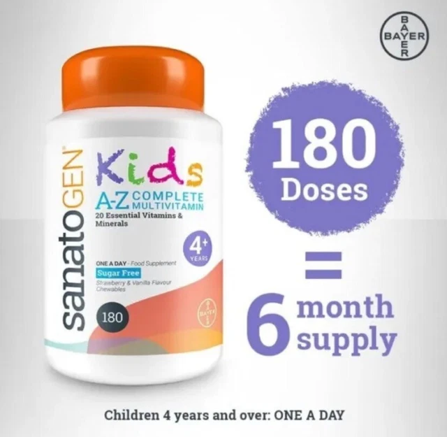 SANATOGEN KIDS MULTIVITAMIN 180 £9.99 PicClick UK