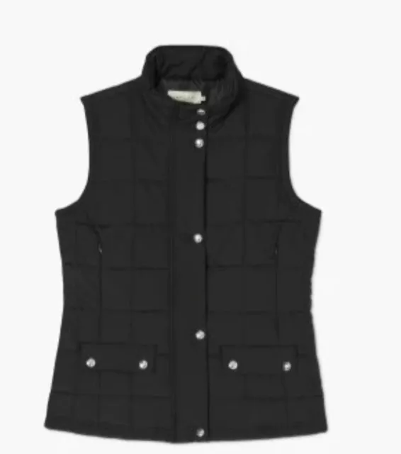 RM Williams Wilpena Creek Black Ladies Vest Size 10