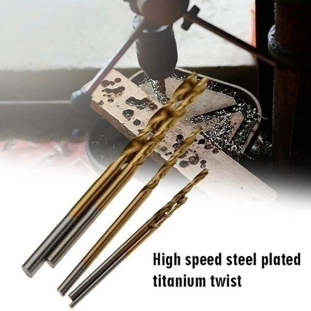 50/25/10Pcs Titanium Coated HSS High Speed Steel Drill Bit Set′ Z2P4