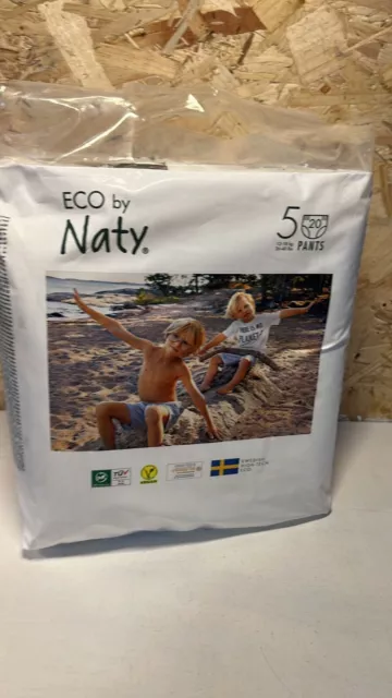 Eco by Naty Eco Nappy Pants, Size 5, Pack of 20 3